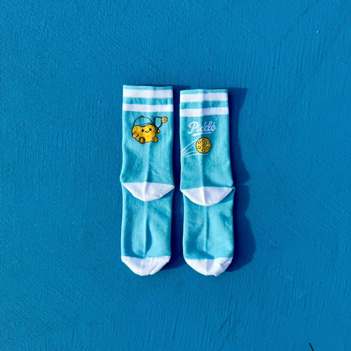 Pickle Reverso Socks Blue Back View