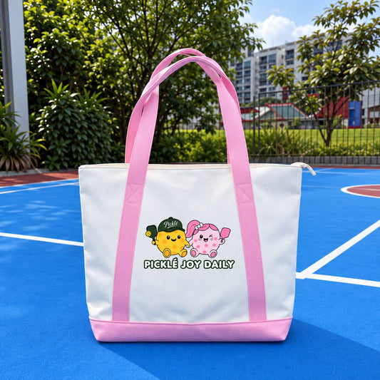 Picklé Joy Tote Bag in Dusty Pink - water-resistant pickleball tote bag Singapore