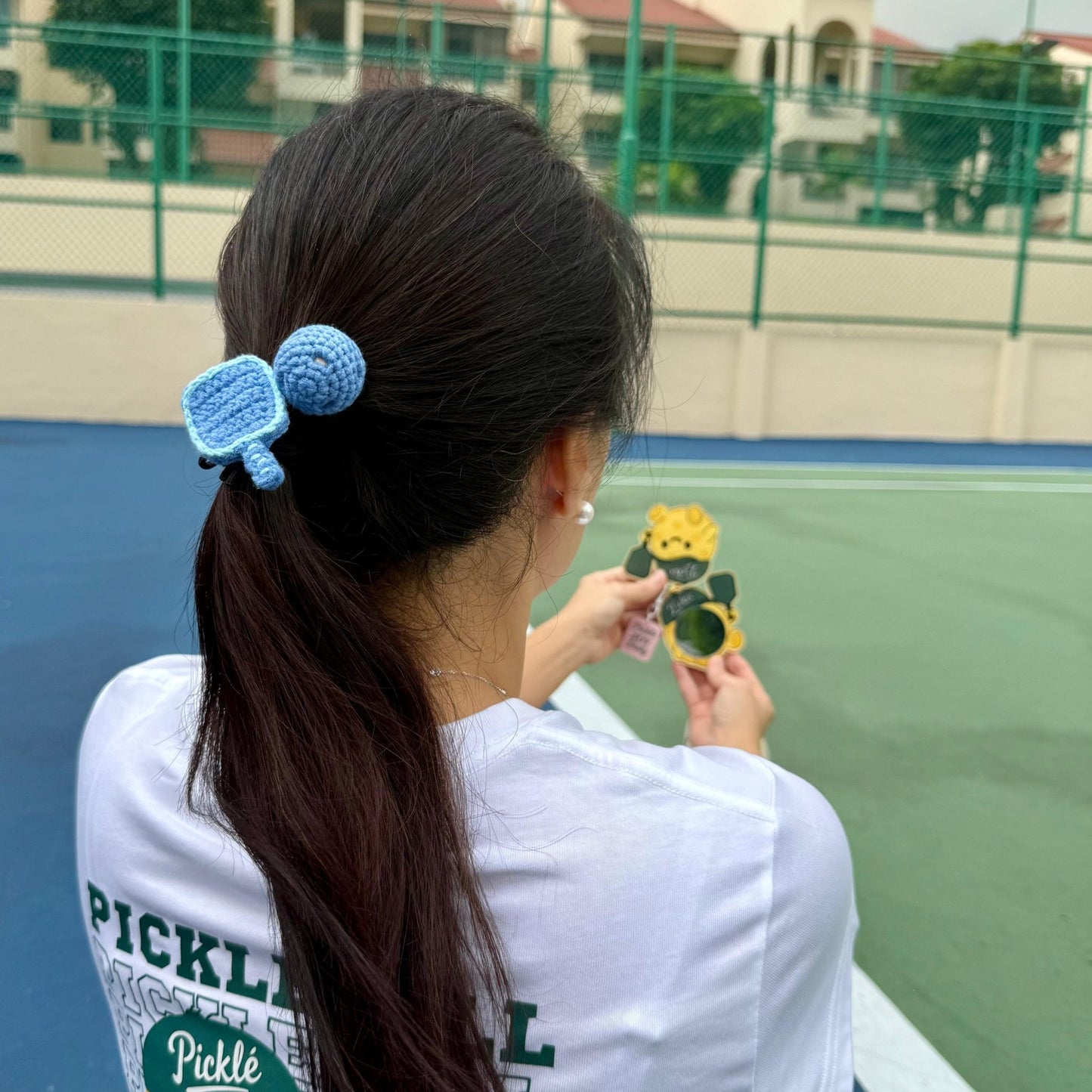 Pickleball Crochet Hairtie Set Picklé Joy Club