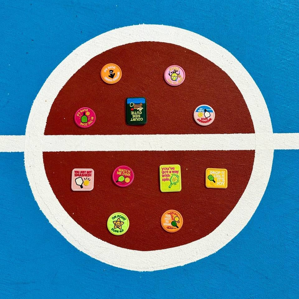 Pickleball Joy Vibes 3M Stick-On Patch Picklé Joy Club