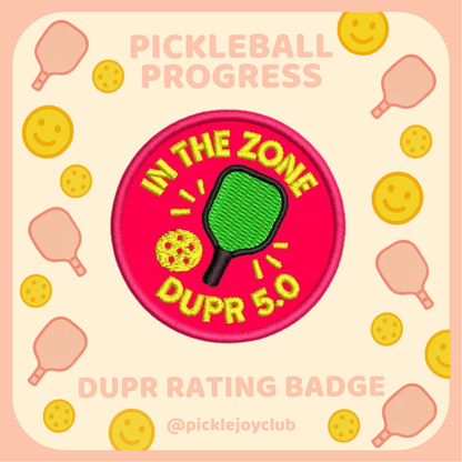 DUPR Rating 3M Stick-On Patch