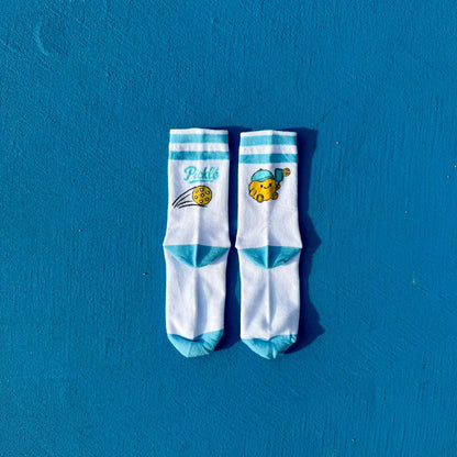 Pickle Crew Socks Blue Back View