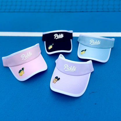 Picklé Visor Cap in four colourways - Black Pink Blue Purple - pickleball visor Singapore