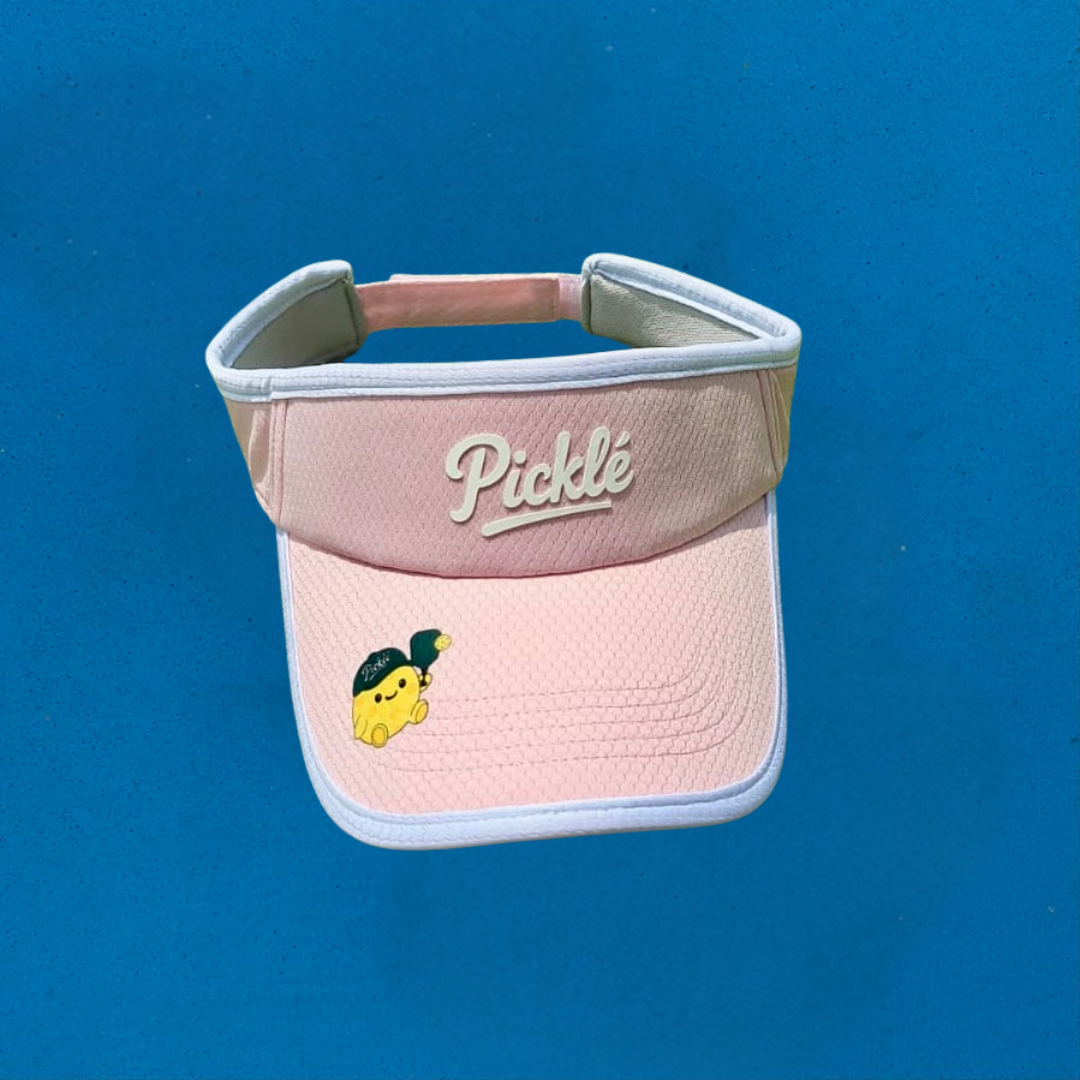 Picklé Visor Cap in Baby Pink — lightweight pickleball visor for sunny matches.