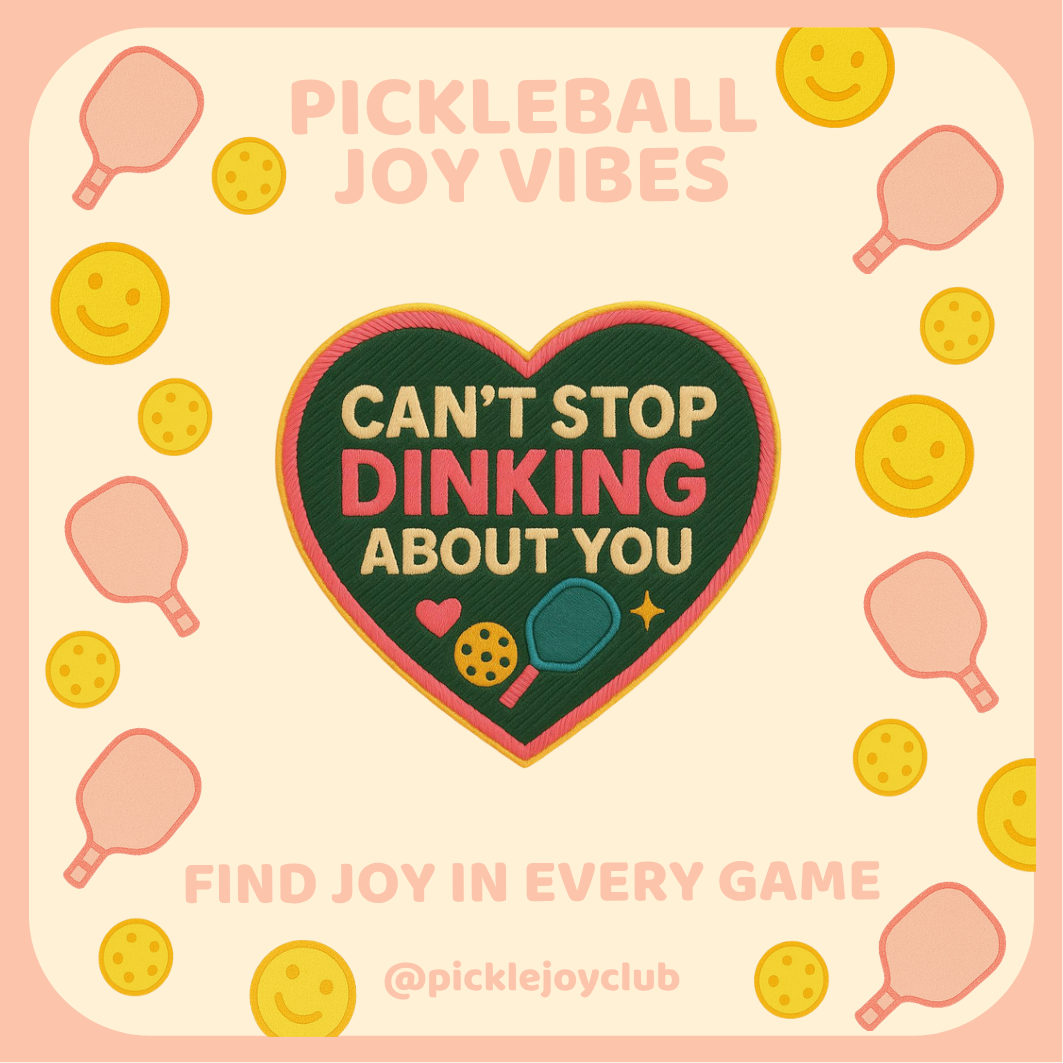 Pickleball Joy Vibes 3M Stick-On Patch Picklé Joy Club