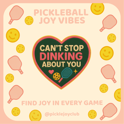 Pickleball Joy Vibes 3M Stick-On Patch Picklé Joy Club