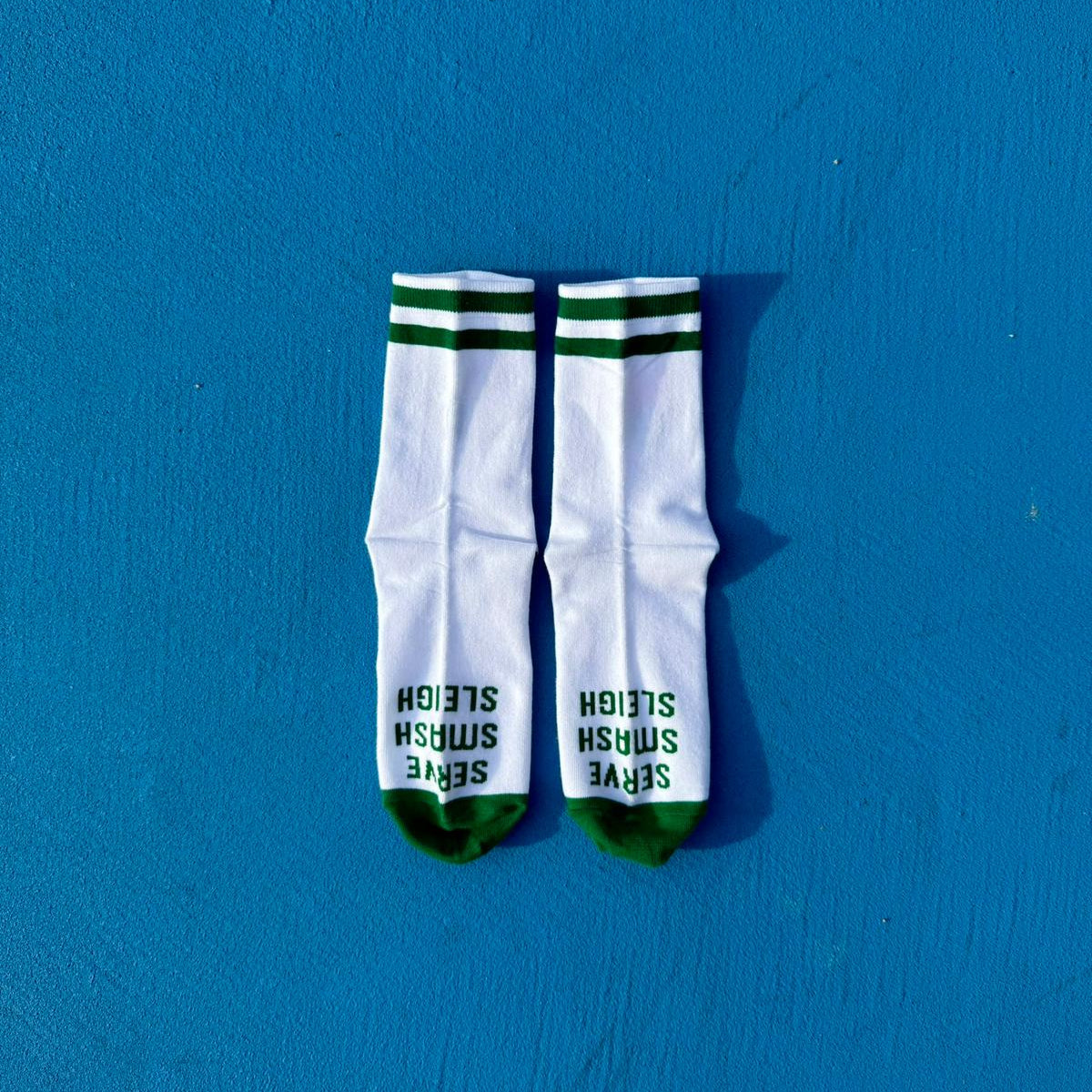 Santa Pickle Socks Front View