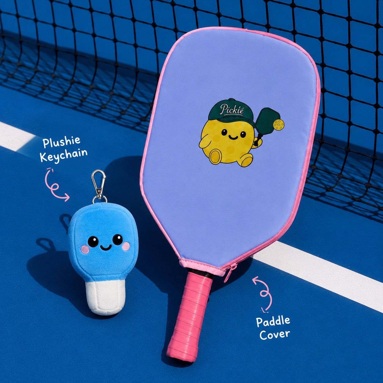 Picklé Joy Bundle: Paddle Cover + Courtside Buddies Blind Bag
