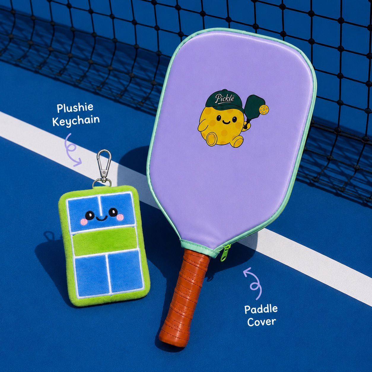 Picklé Joy Bundle: Paddle Cover + Courtside Buddies Blind Bag