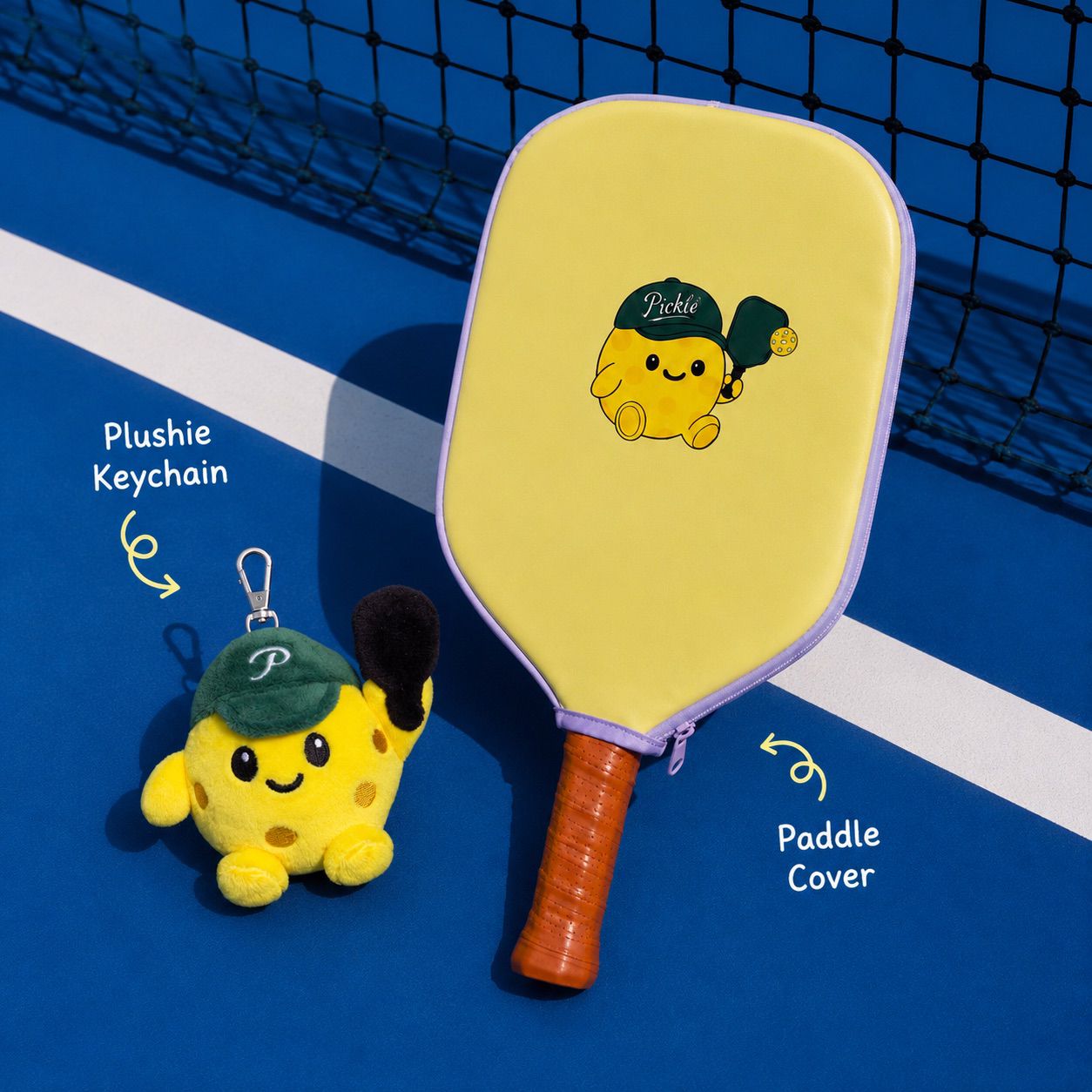Picklé Joy Bundle: Paddle Cover + Courtside Buddies Blind Bag