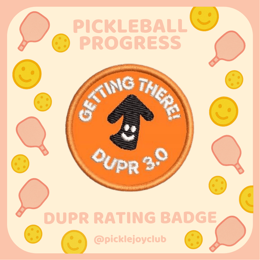 DUPR Rating 3M Stick-On Patch Picklé Joy Club