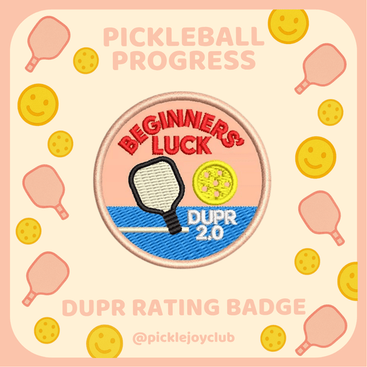 DUPR Rating 3M Stick-On Patch Picklé Joy Club
