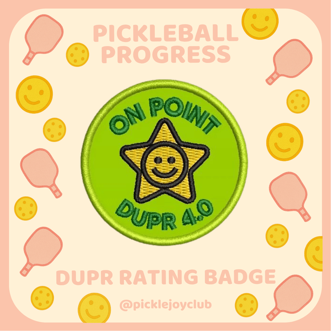 DUPR Rating 3M Stick-On Patch Picklé Joy Club
