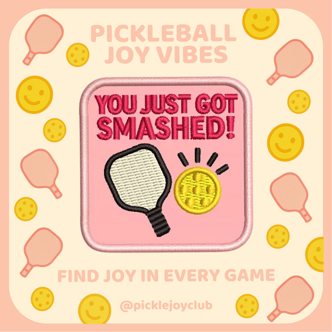 Pickleball Joy Vibes 3M Stick-On Patch Picklé Joy Club