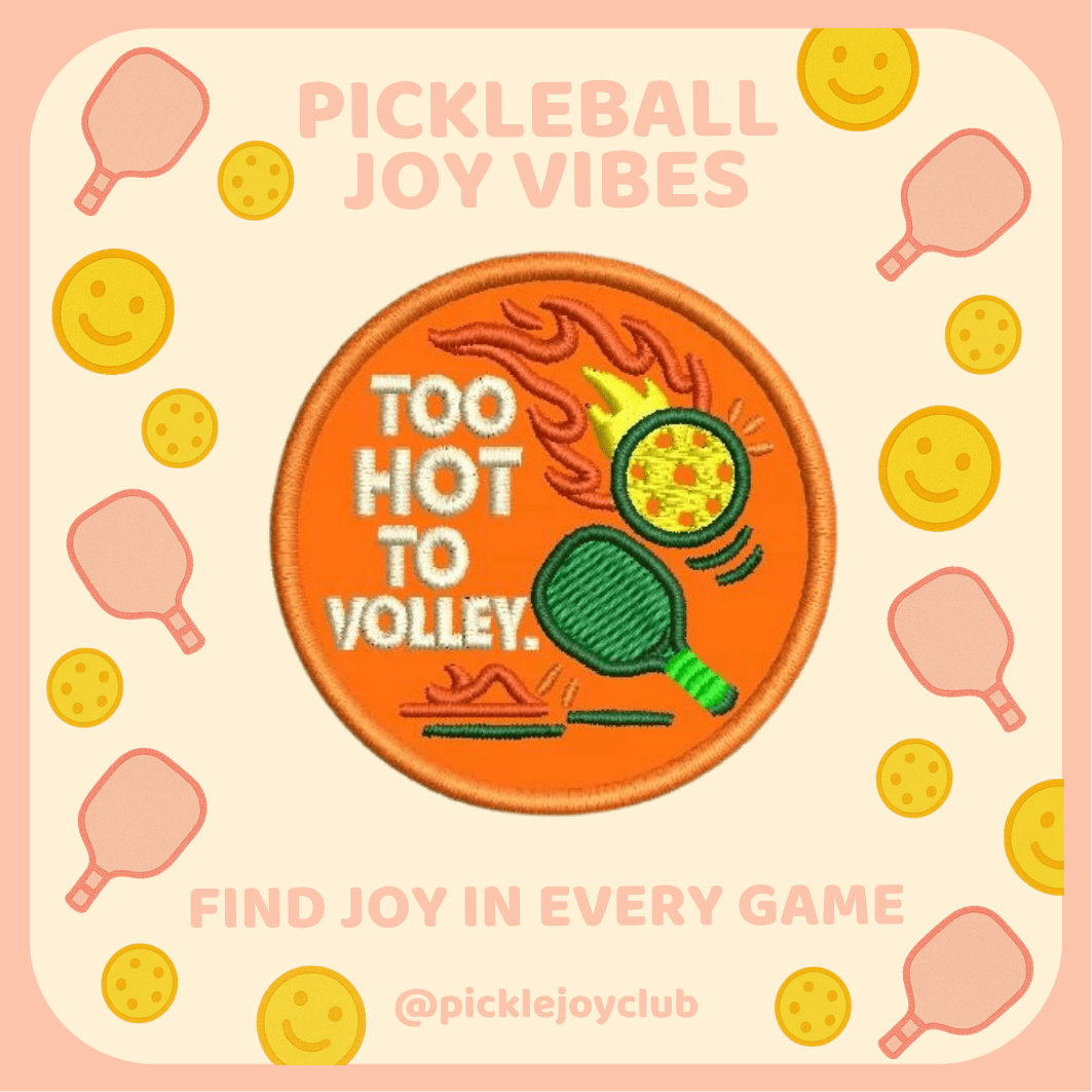 Pickleball Joy Vibes 3M Stick-On Patch Picklé Joy Club