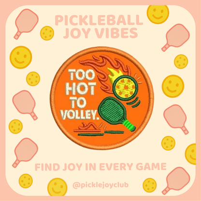 Pickleball Joy Vibes 3M Stick-On Patch Picklé Joy Club