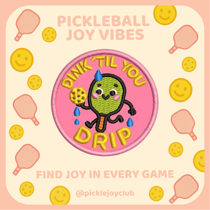 Pickleball Joy Vibes 3M Stick-On Patch Picklé Joy Club