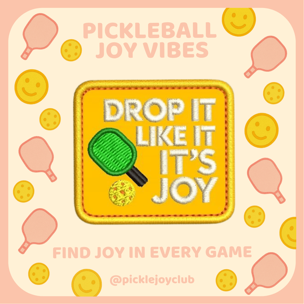 Pickleball Joy Vibes 3M Stick-On Patch Picklé Joy Club