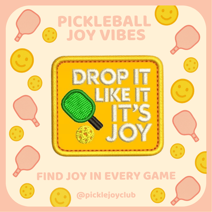Pickleball Joy Vibes 3M Stick-On Patch Picklé Joy Club