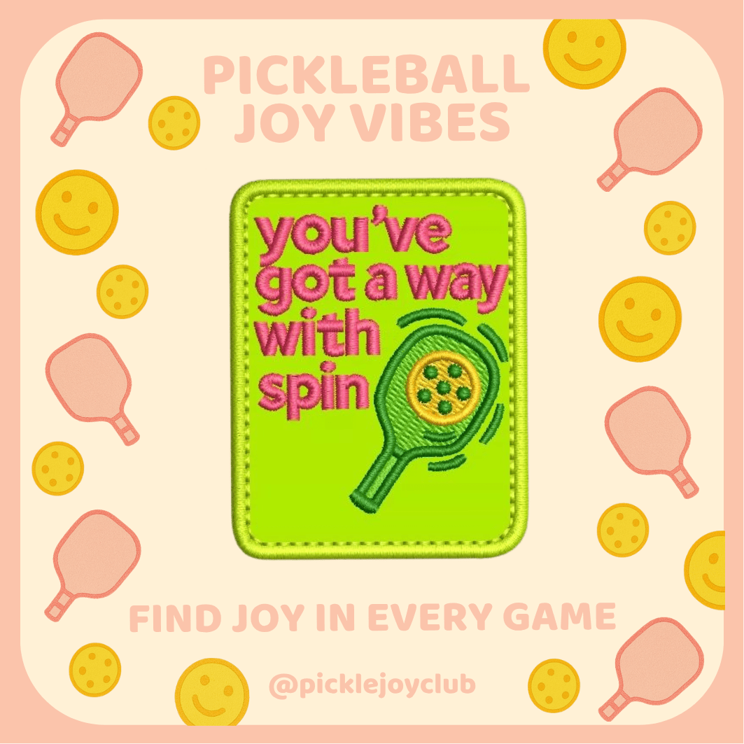 Pickleball Joy Vibes 3M Stick-On Patch Picklé Joy Club