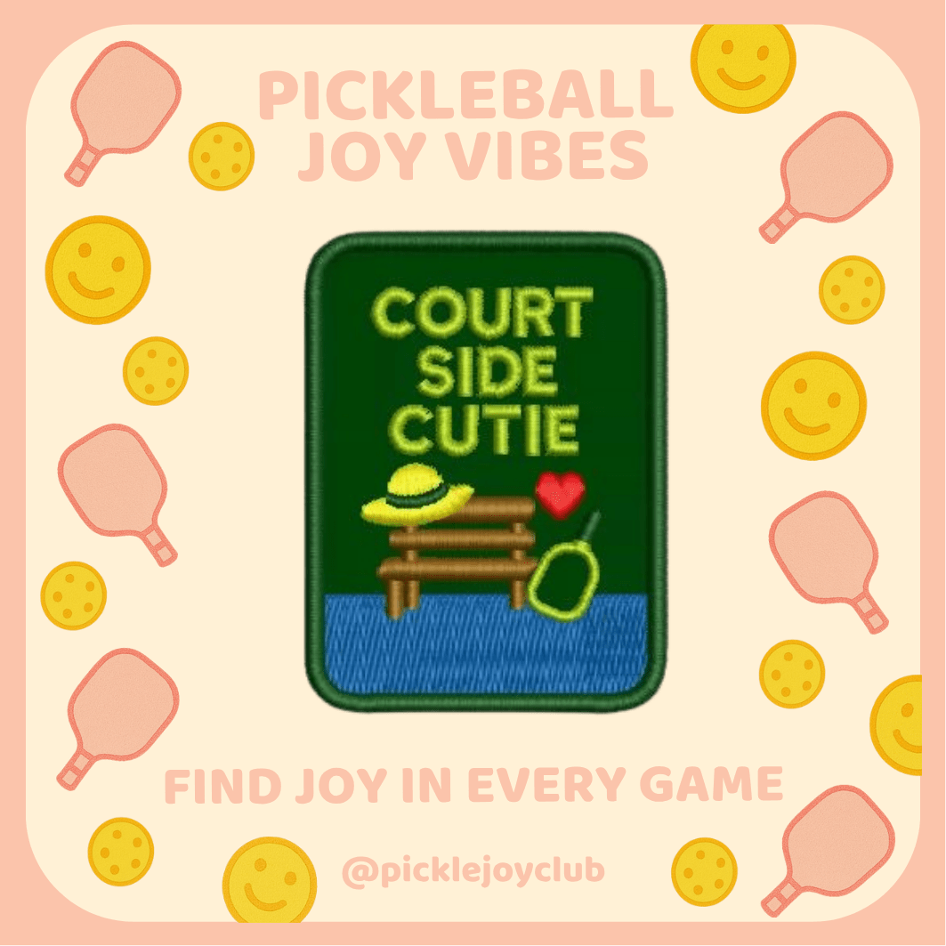 Pickleball Joy Vibes 3M Stick-On Patch Picklé Joy Club