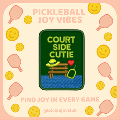 Pickleball Joy Vibes 3M Stick-On Patch Picklé Joy Club