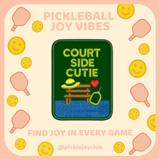 Pickleball Joy Vibes 3M Stick-On Patch Picklé Joy Club