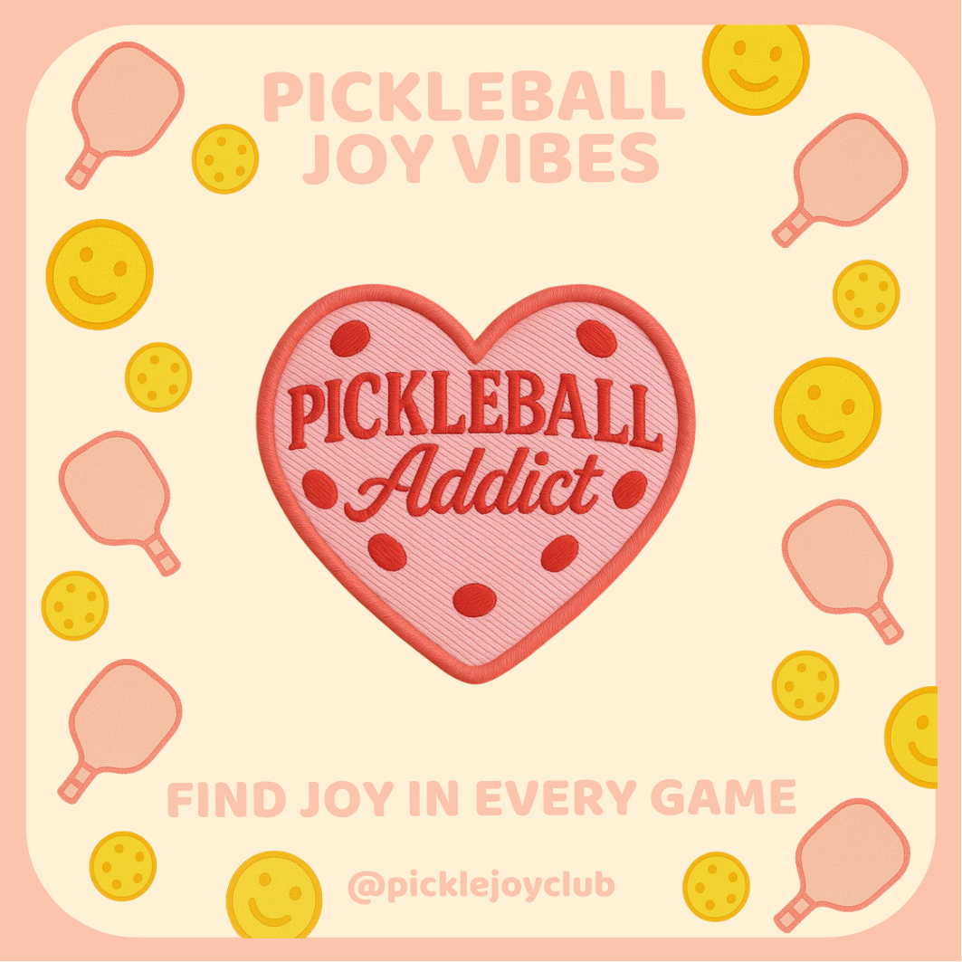 Pickleball Joy Vibes 3M Stick-On Patch Picklé Joy Club